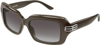 Balenciaga BB0465S 004 Womens Sunglasses Brown Size 56