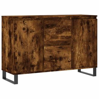Berkfield Home Sideboard Smoked Oak 104x35x70 cm Engineered Wood in Brown | Size: 104 x 35 x 70 cm