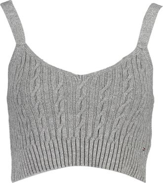 Tommy Hilfiger Kleding - Dames - Tops zonder mouwen - Grijs - S - Tops