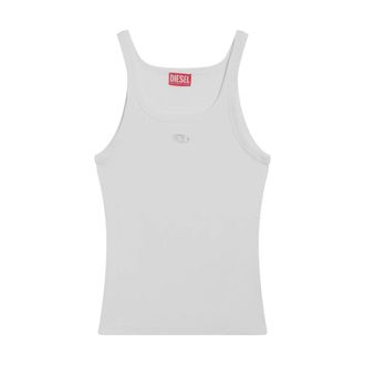Diesel Sleeveless Tops, female, White, Size: S Sleeveless Top