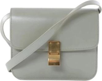 Celine Pre-owned Classic Box Small - Dames - Vintage Schoudertas - Groen - ONE Size - Leer - Vintage