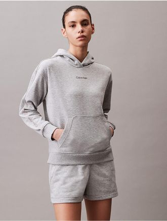 Calvin Klein Calvin Klein Womens Logo Tape Hoodie - Grey - XS