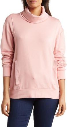 Go Couture Turtleneck Banded Sweater in Gossamer Pink at Nordstrom Rack, Size X-Large