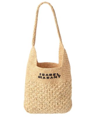 Isabel Marant Logo Raffia Tote