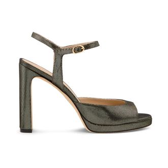 Stuart Weitzman High Heel Sandals, female, Gray, Size: 7 1/2 US Babette Platform