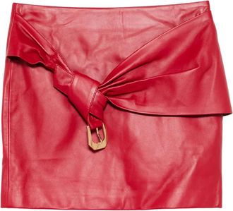 Versace Gonna in cupro - Rosso