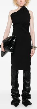 Rick Owens Womens Athena Dress - Black Wool - Size EU 44 (Womens)