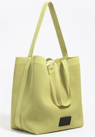 Bimba & Lola Large Flyknit Shopper Bag in Kiwi at Nordstrom