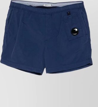 C.P. Company swim shorts elastic waistband lens pocket