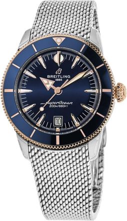 Breitling Superocean Heritage B31 Automatic 44 Blue Dial 18K Rose Gold & Stainless steel Mens Watch UB3112161C1A1