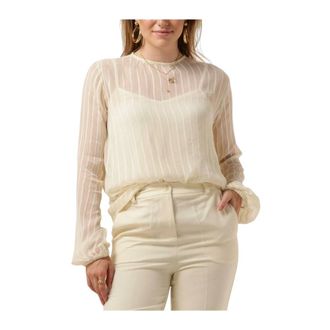 Notre-V Dames, Blouses & Shirts, Beige, Maat: XL Viscose