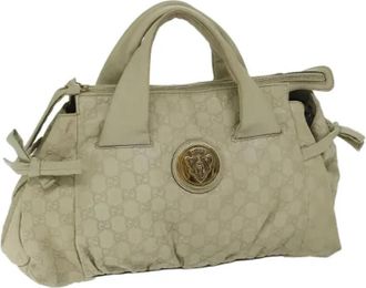 Gucci Tweedehands leren handtassen - Dames - Vintage Handtas - Beige - ONE Size - Leer - Vintage