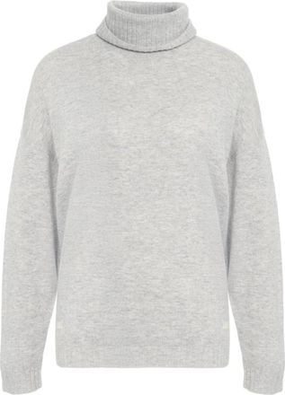 Liu Jo Zachte Gebreide Coltrui Grigio Aw 25 - Dames - Coltruien - Grijs - L - Truien & Vesten