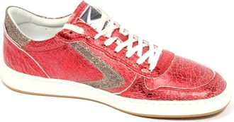 Valsport Gekraakte Leren Schoenen in Rood Glitter - Dames - Sneakers - Rood - 37 EU - Schoenen
