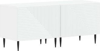 vidaXL Mueble De Tv Blanco Madera De Ingenier&iacute;a Vidaxl