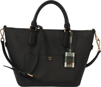 Michael Kors Black Leather Tote Bag (Pre-Owned)