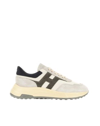 Hogan Ivory Hyperlight Suede Leather Sneakers