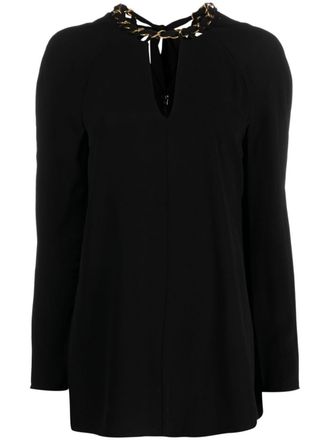 Zimmermann Blusa con dettaglio a catena - Nero