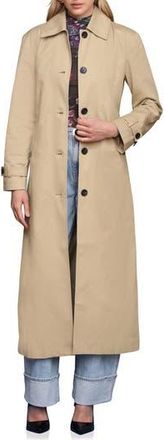Avec Les Filles Belted Longline Trench Coat in Khaki at Nordstrom Rack, Size X-Small