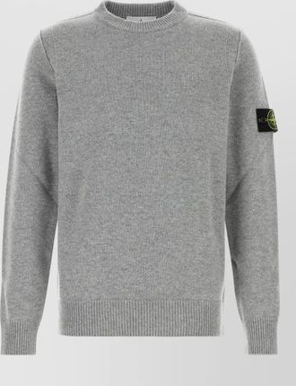 Stone Island ribbed crewneck sweater