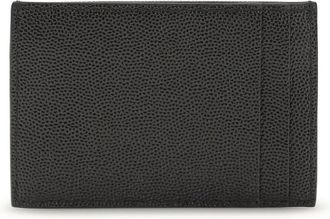 Saint Laurent Womens Micro-Grain Leather Wallet Nero Calf Bos Taurus