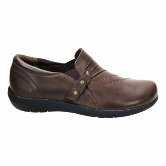 David Tate Womens Serene Casual Leather Shoes In Brown Brushed Calf