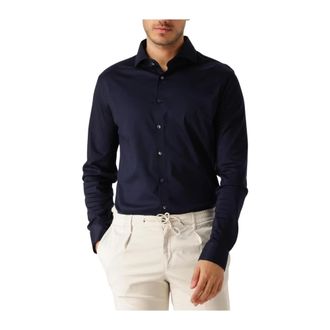 DeSoto Heren, Overhemden, Blauw, Maat: 4XL Katoen