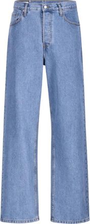 Dries Van Noten Wide Pleated Jeans - male - Dries Van Noten - Wide Jeans - Blue - W32 - Jeans