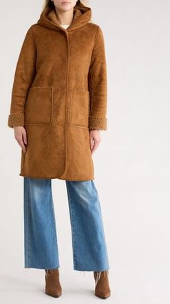 Lucky Brand Missy Hooded Jacket in Cappuccino at Nordstrom Rack, Size X-Large