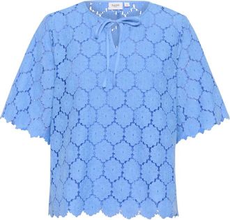 Saint Tropez T-shirts - Dames - Blouses - Blauw - XS - Overhemden