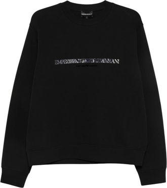 Emporio Armani Black Crew Neck Sweatshirt