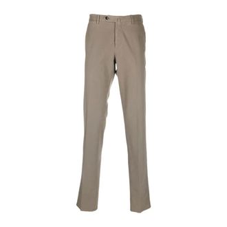 Pantaloni Torino Chinos, male, Beige, 2XL, Slim Fit Blended Cotton Trousers
