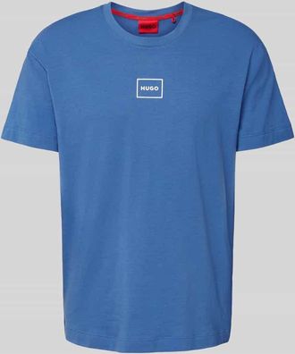 HUGO BOSS T-Shirt mit Rundhalsausschnitt Modell Laze in Bleu, Größe XXL
