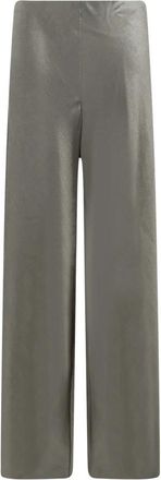 Vince Colette High Rise Fluid Satin Bias Pant - Dames - Wijde Broeken - Groen - L - Polyester - Broeken