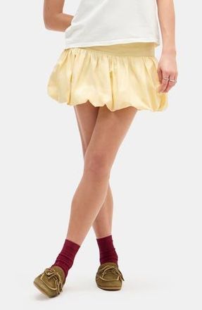 BDG Bubble Hem Miniskirt in Yellow at Nordstrom Rack, Size X-Large
