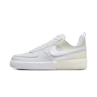 Nike Fitness, Heren, Wit, 44 1/2 EU, Leer, Air Force 1 React