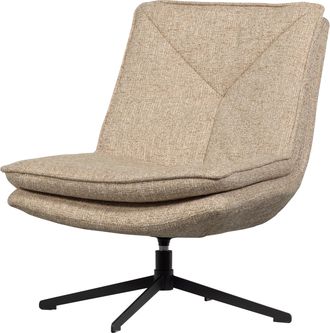 De Eekhoorn Drehbarer Design Sessel Milaro, Beige Melange