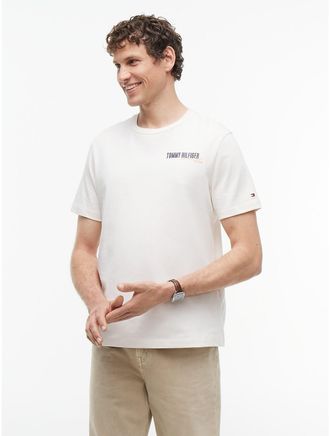 Tommy Hilfiger Mens Desert Palm Back Graphic T-Shirt - White - XXL