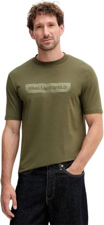 Karl Lagerfeld Logo T-shirt - Heren - T-shirts - Groen - L - Katoen - Tops