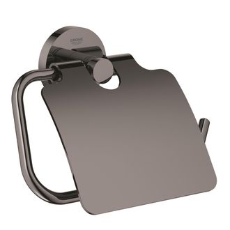 GROHE Essentials Dispensador De Papel De Pared Met&aacute;lico Con Fijaciones Ocultas, Grafito Duro (40367a01) - Grohe