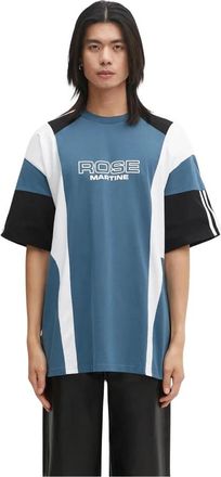 Martine Rose Oversized Panelled T-Shirt - Heren - T-shirts - Blauw - M - Katoen - Tops