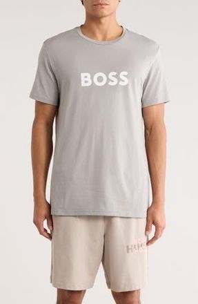 BOSS Logo Graphic T-Shirt in Silver at Nordstrom Rack, Size Medium