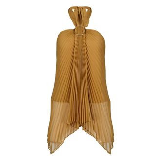 Max Mara Dames, Tops, Bruin, Maat: 3XS Zijde