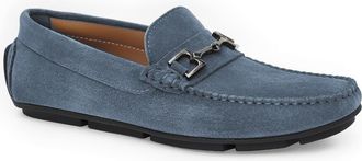 Bruno Magli Teramo Bit Driving Loafer in Jeans Suede at Nordstrom, Size 11.5