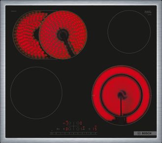 Bosch Serie 6, Placa De Cocci&oacute;n El&eacute;ctrica, 60 Cm, Con Marco Superpuesto, Pkn645fp2e