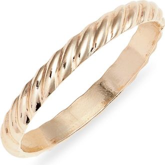Nashelle Half Twisted Band Ring in Gold Fill at Nordstrom, Size 6