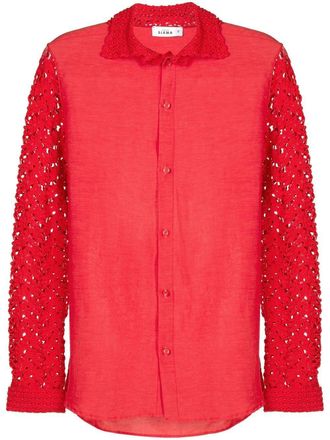Amir Slama Camicia a fiori - Rosso