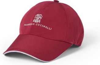 Brunello Cucinelli Baseball cap with logo in Cherry at Nordstrom, Size Xx-Large