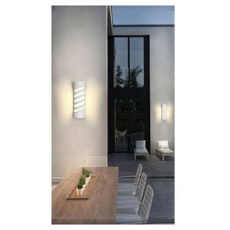 Trade Shop Trade Shop Traesio - Trade Shop - Led Applique Parete Bianco 12 W For External Luce 3000k 6500k 4000k Ip65 Es56