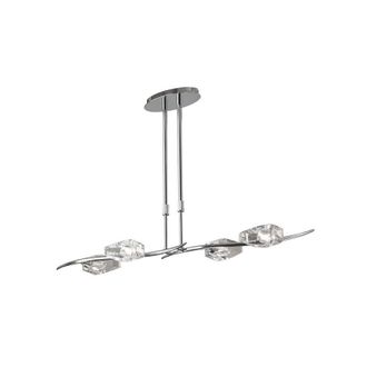 Netlighting Eclipse Telescopic 4 Light G9 Bar Polished Chrome in Grey